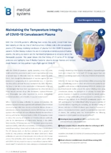 Storage and transport of convalescent plasma