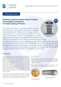 Rapid Freezing of Plasma for Optimal Recovery of Factor VIII