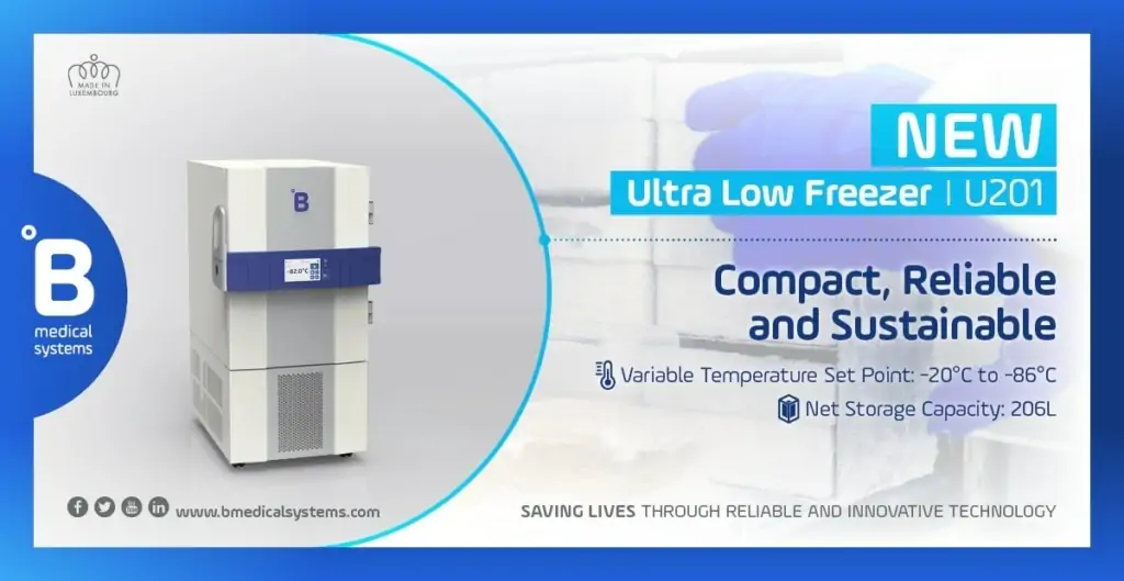 Compact Ultra-Low Freezer For COVID-19 Vaccines - B Medical Systems (IN)