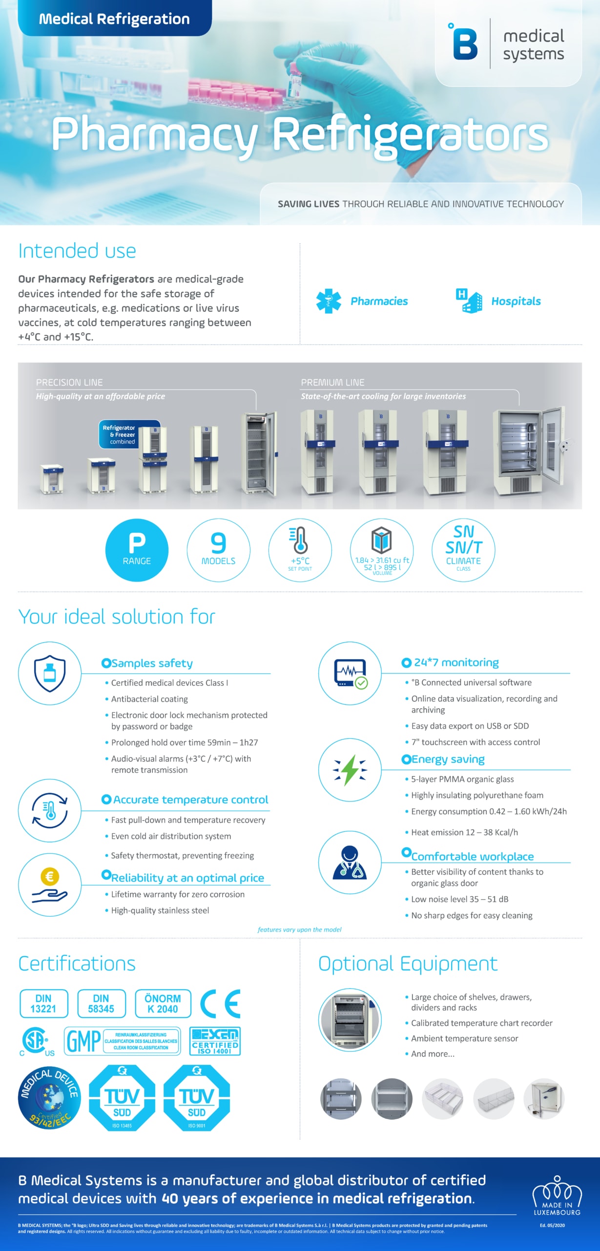 Pharmacy Refrigerators - B Medical Systems